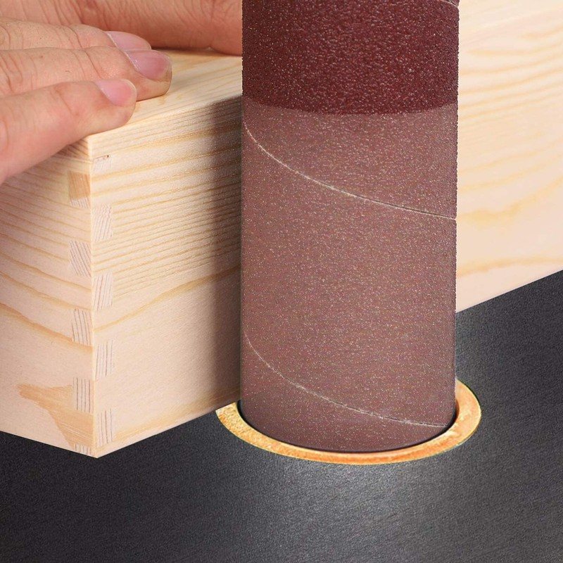 4.5" Replacement Oscillating Spindle Sanding Sleeves 80 120 240 Grit Sandpaper gallery
