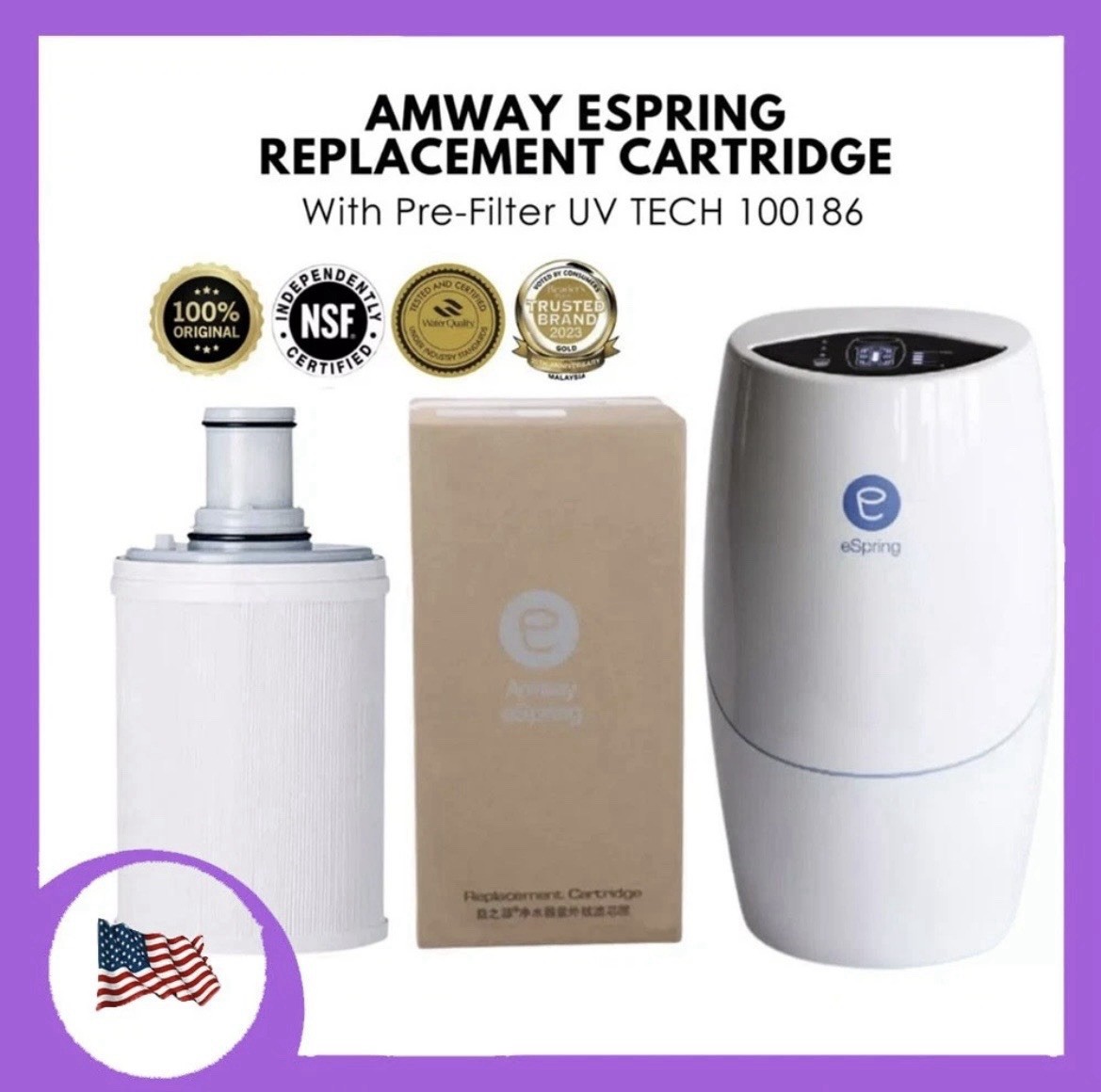 eSpring Replacement FILTER, UV Technology - Amway Water Purifier 100186 gallery