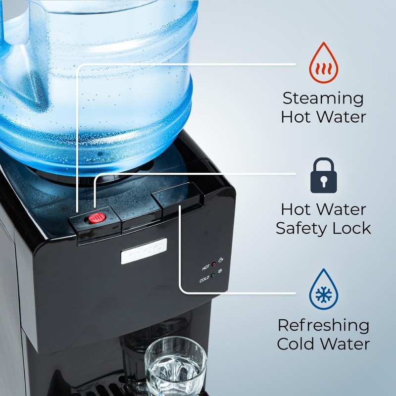 Top Loading Water Cooler with Removable Drip Tray & Energy-Saving Features- W... gallery