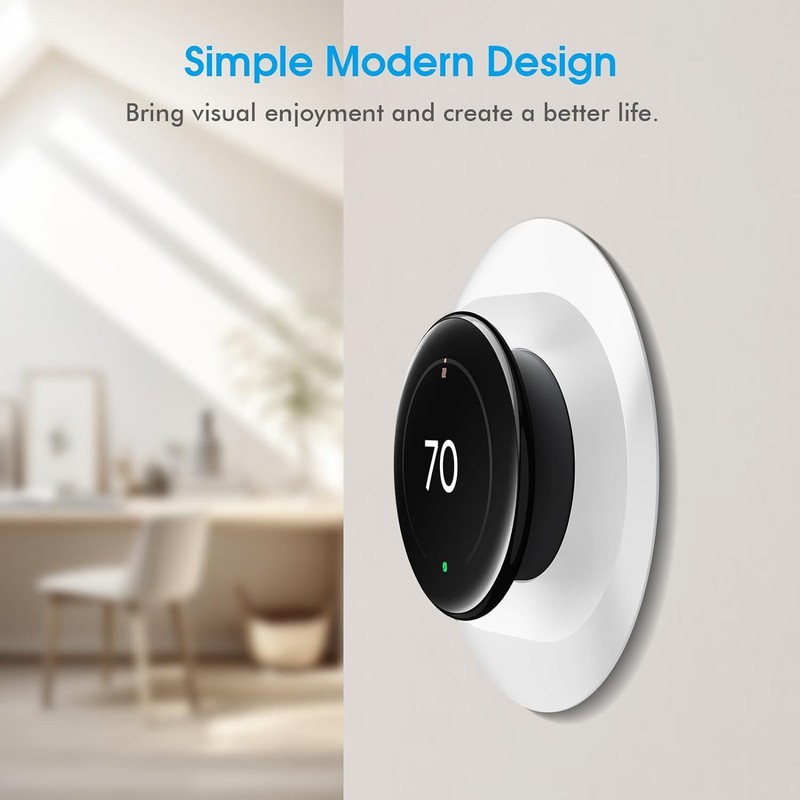 Wall Plate Cover for Google Nest Learning Thermostat 4th Gen Practical Trim Kit gallery