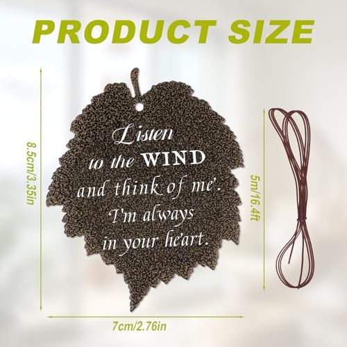 Replacement Wind Catcher, Leaf Wind Chime Sail Pendant Replacement Parts with gallery