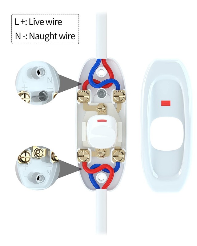 Appliance Switch On/Off Button Table Lamp Desk Light in-line Cord Switch 250V... gallery
