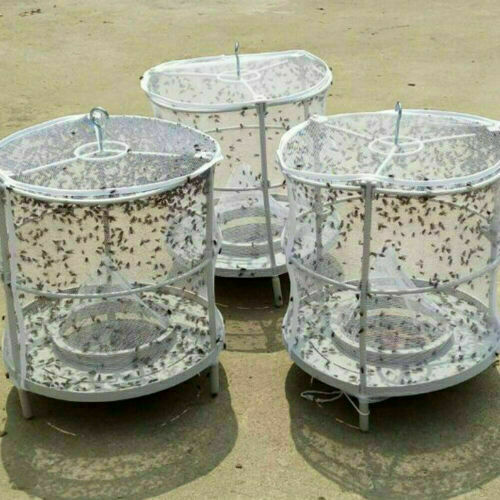 Outdoor Fly Trap Reusable Insect Pest Bug Catcher Killer Cage Net Trap Catch gallery