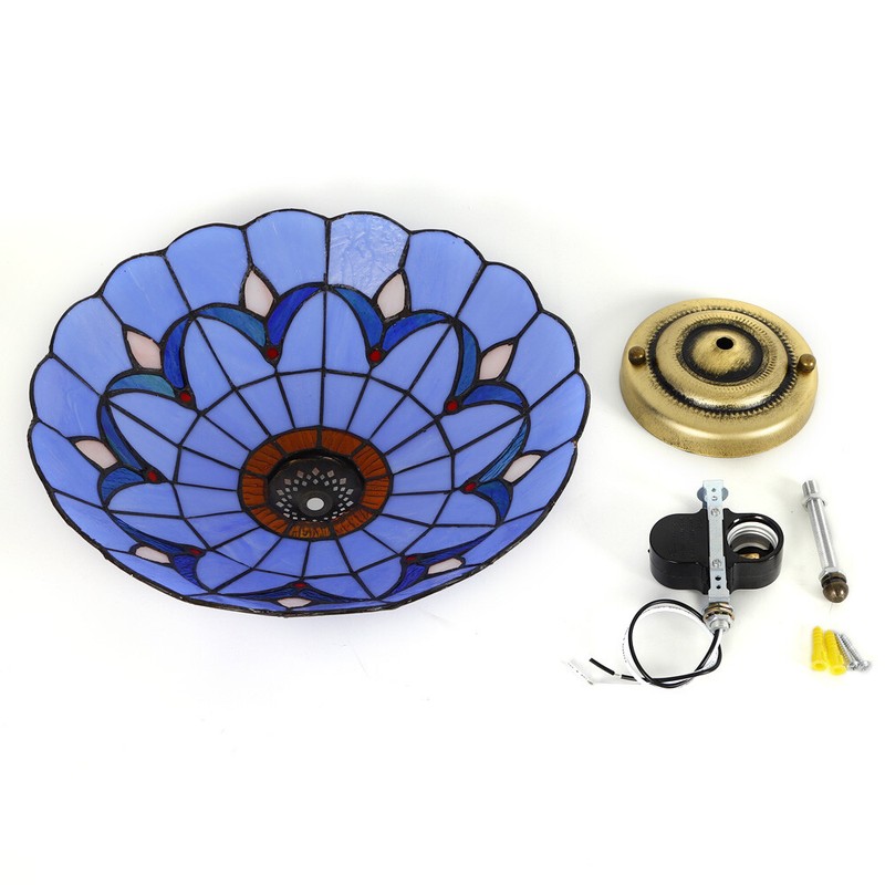 Flush Mount LED Ceiling Lamp 3-Light Glass Living Room Chandelier E27 Bedroom gallery