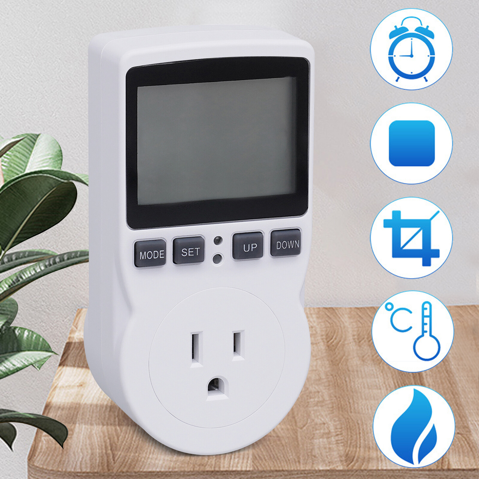 Digital Temperature Controller thermostat temp control Outlet Heater AC100-250V gallery