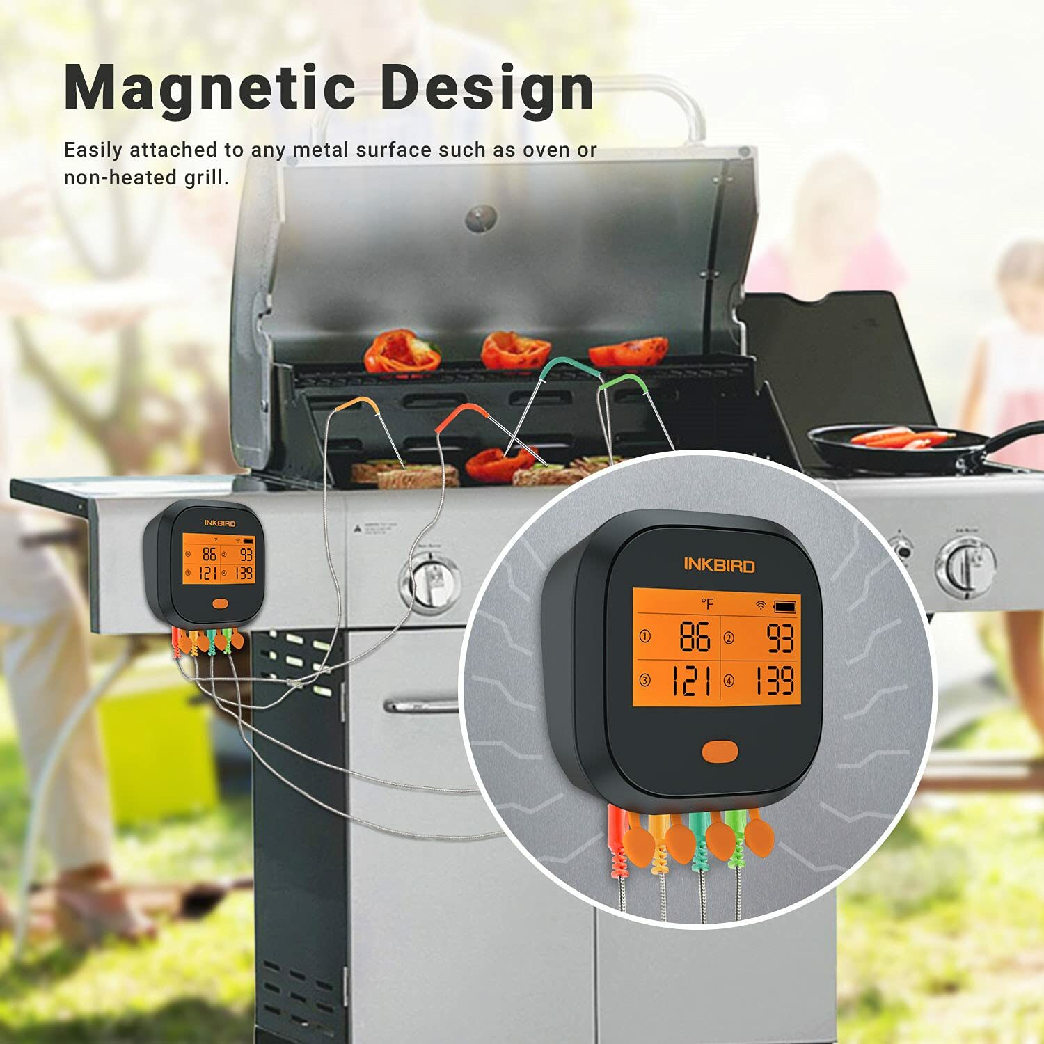 Barbecue Cooking Meat Replace Probes Measure Temperature For IBBQ-4T Thermometer gallery