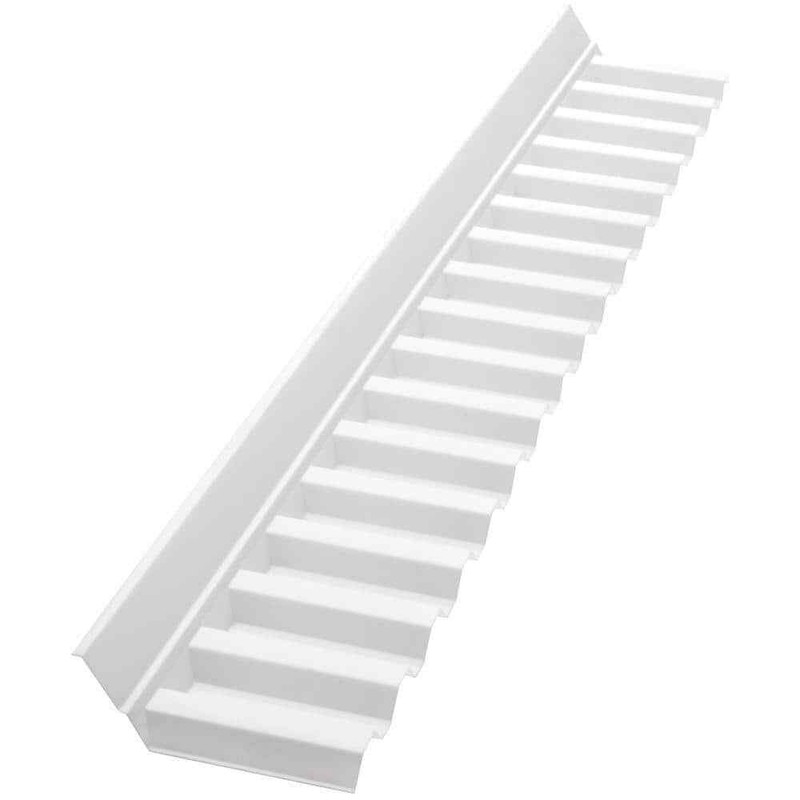 4 Ft. White Opal Polycarbonate Wall Connector Flashing gallery