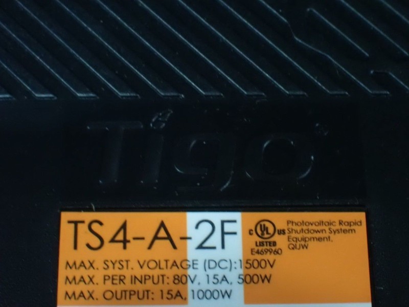 TIGO TS4-A-2F Rapid Shutdown Device For 2 Solar Modules, No Box gallery