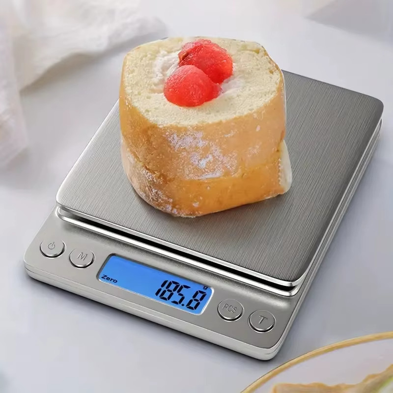 Digital Kitchen Scale 3000g 0.1g Precision Gram Jewelry Food Scale LCD Tare gallery