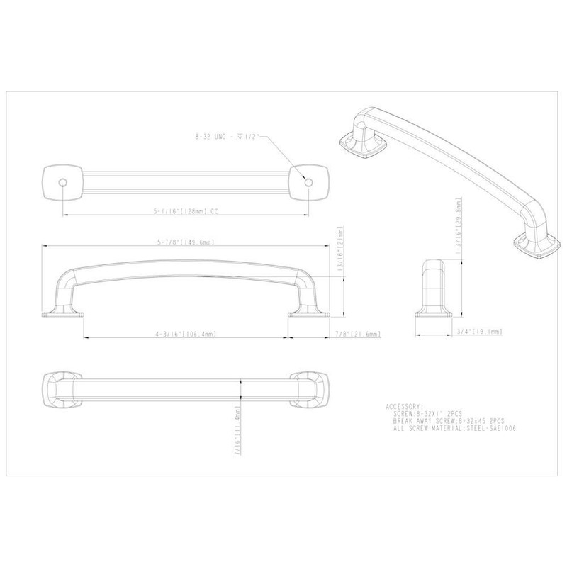 Belcastel 1 Cabinet Pull Collection By Jeffrey Alexander gallery