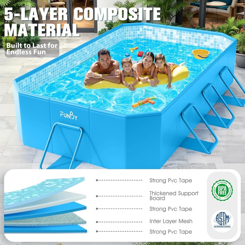 Large Foldable Pool, Foldable Swimming Pool, Large Foldable Pool for Adults, Non gallery