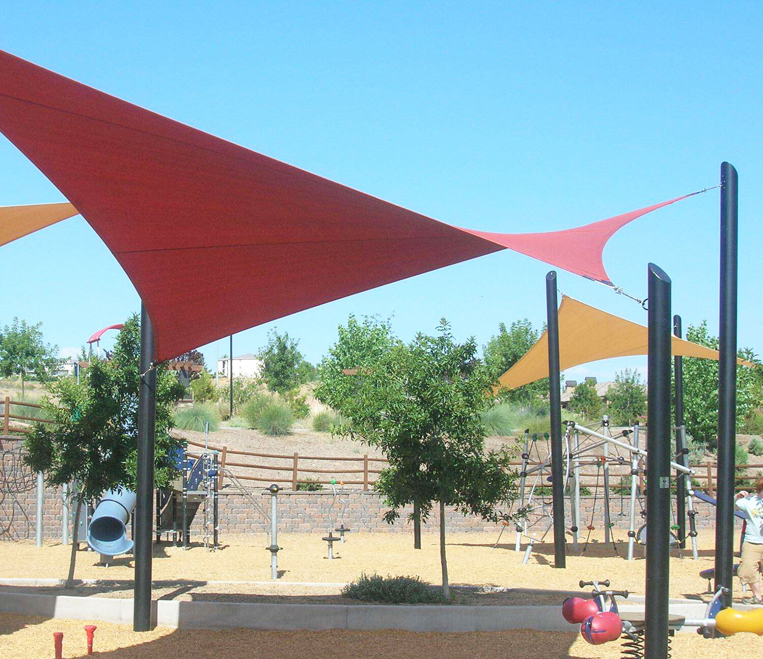 Ifenceview Red 13'x13'-13'x48' Rectangle Sun Shade Sail Patio Top Canopy Awning gallery