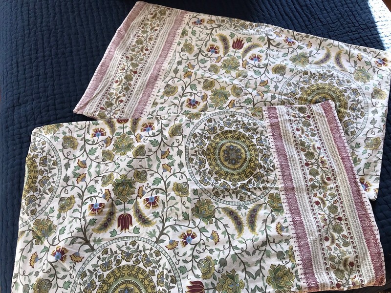 Boho Style Queen Comforter Set w/ 2 King Shams/Pillowcases Gold Purple Tapestry gallery