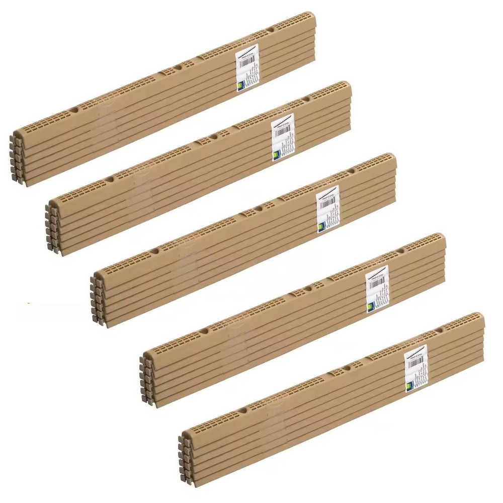 (5) 24 in. Universal Vertical Plastic Roof Closure Strips (6-Pack) Suntuf Suntop