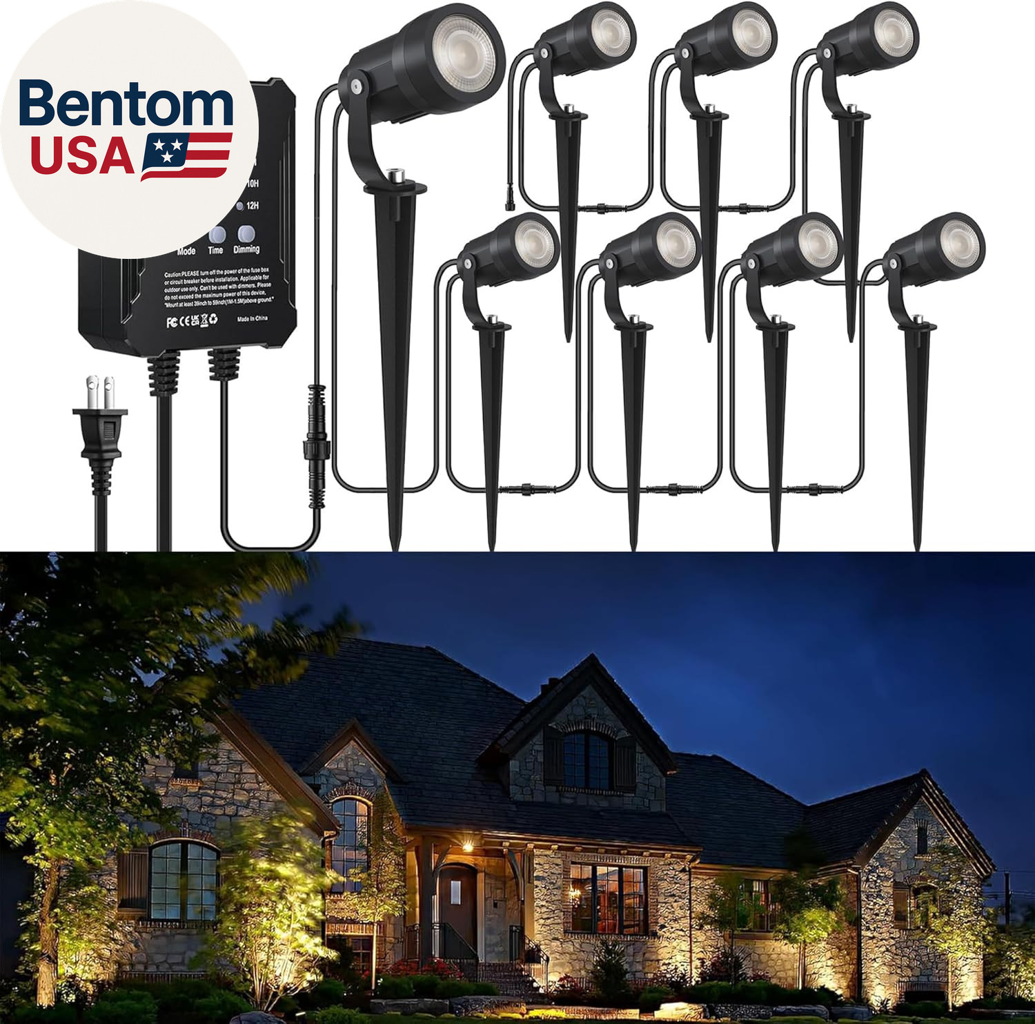 All-In-One Low Voltage Landscape Lighting Kit, 8 Pack 5W Die-Cast Aluminum Lands gallery