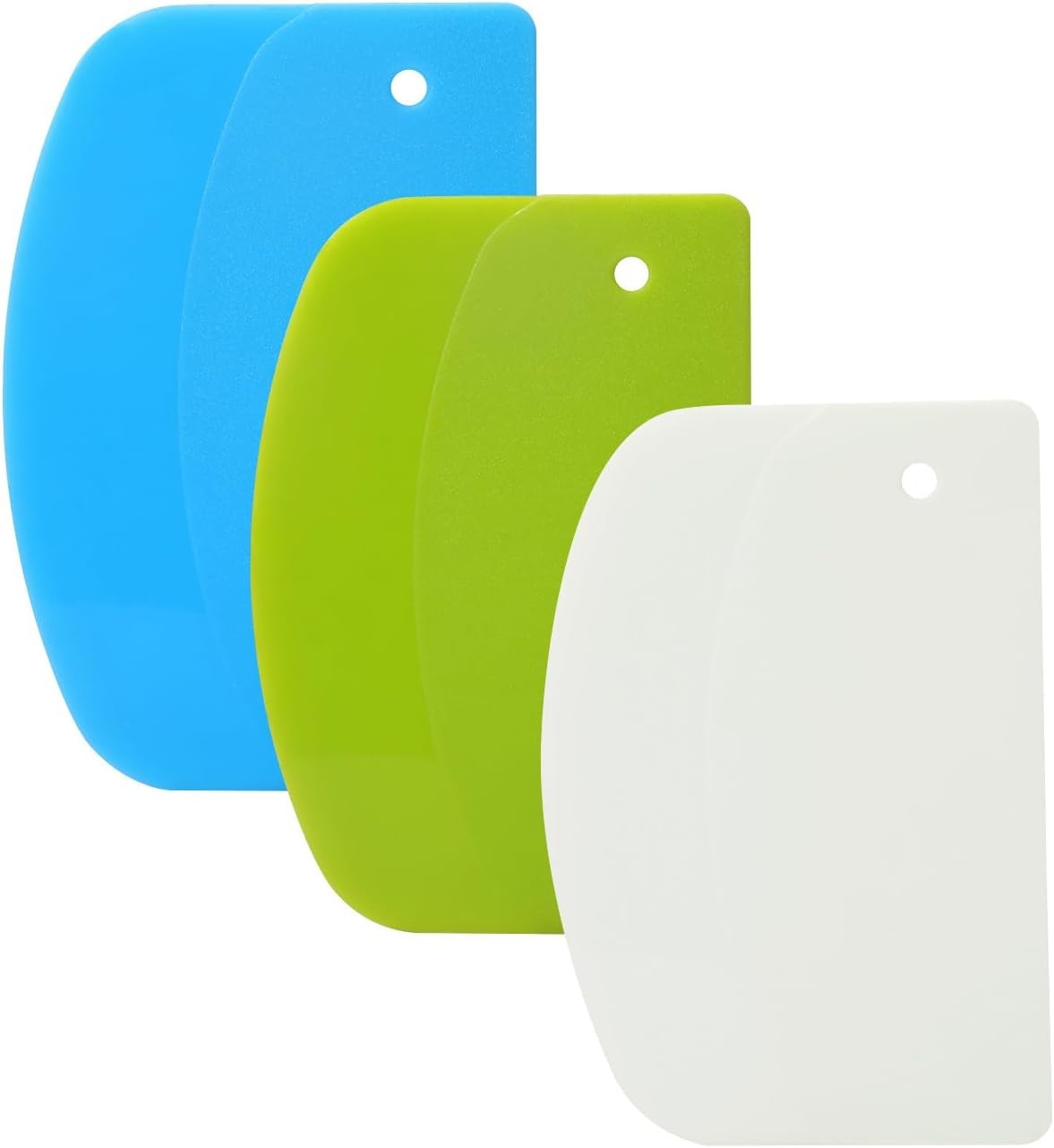 3 Pieces Food Dough Scraper, Plastic Multi - Purpose Kitchen Pastry Cutting Tool gallery