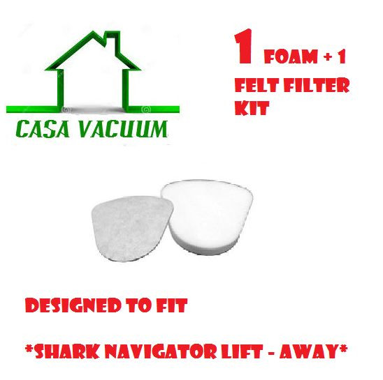 2 PCS Combo NV350 Series Foam Filters for Shark Navigator Lift Away Fits XFF350 gallery