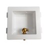 White Plastic Ice Maker Outlet Box OB-807-T-LL w/ 1/2" CPVC x 1/4" Comp Valve gallery