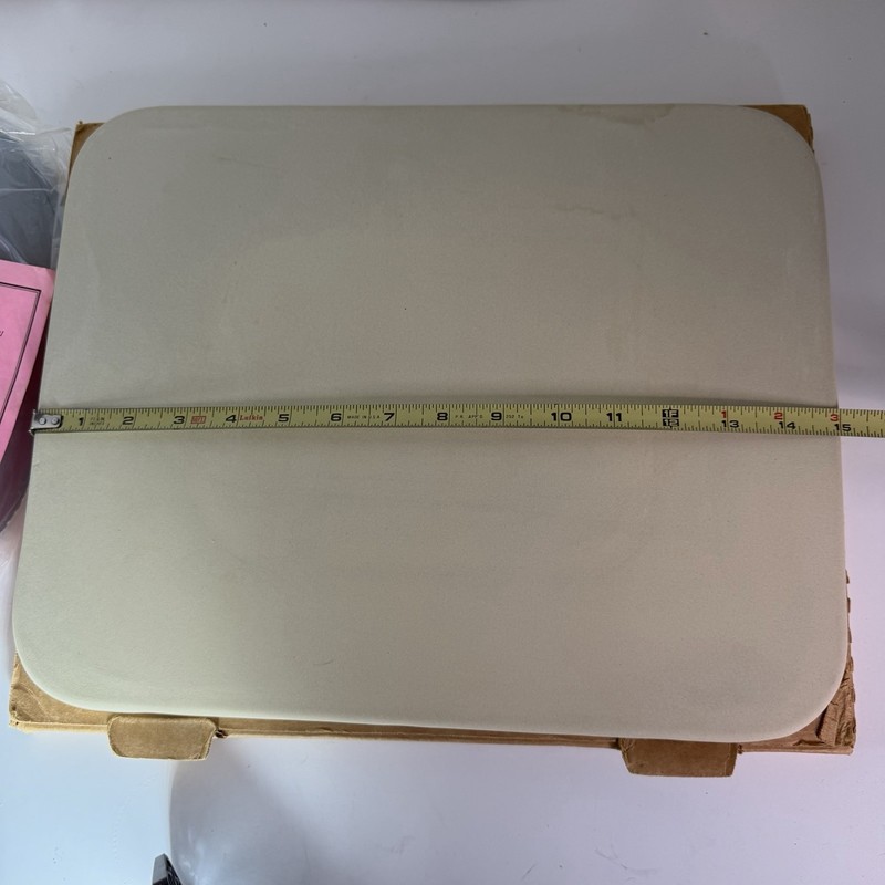 Pampered Chef 12"X15" Rectangular Baking Stone Bread Pizza Sheet Tray Dough Mat gallery