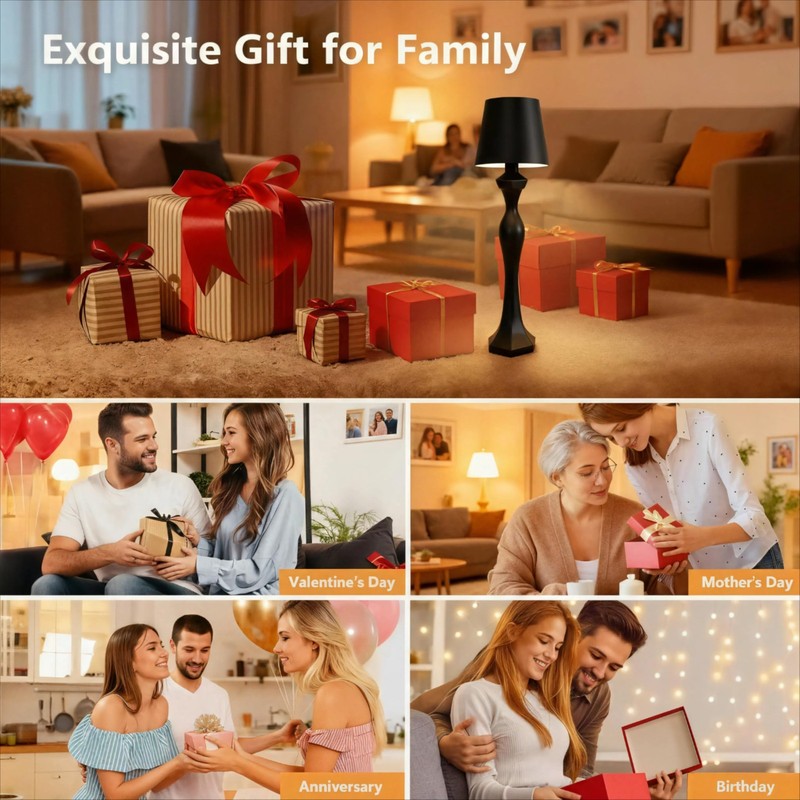 Cordless Table Lamp, 5200mAh Rechargeable Battery LED Touch wireless Lamp, 3 ... gallery