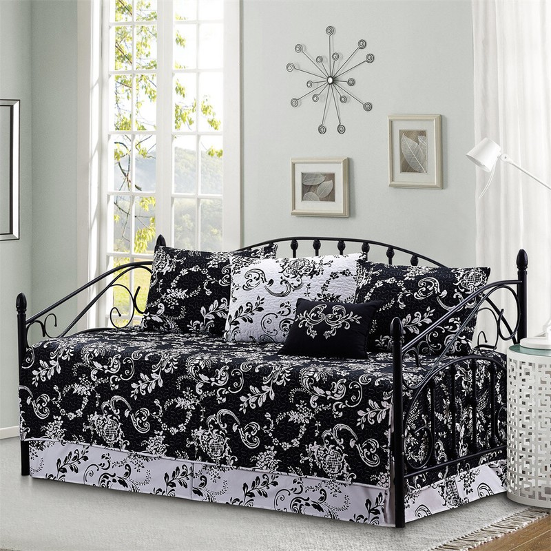 Boho Daybed Cover Set 6pc – Reversible Microfiber Bedding Lightweight All Season gallery