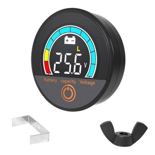 Blue IP67 Waterproof Battery Meter Monitor - 12V 24V 36V 48V 60V 72V 84V Digital gallery