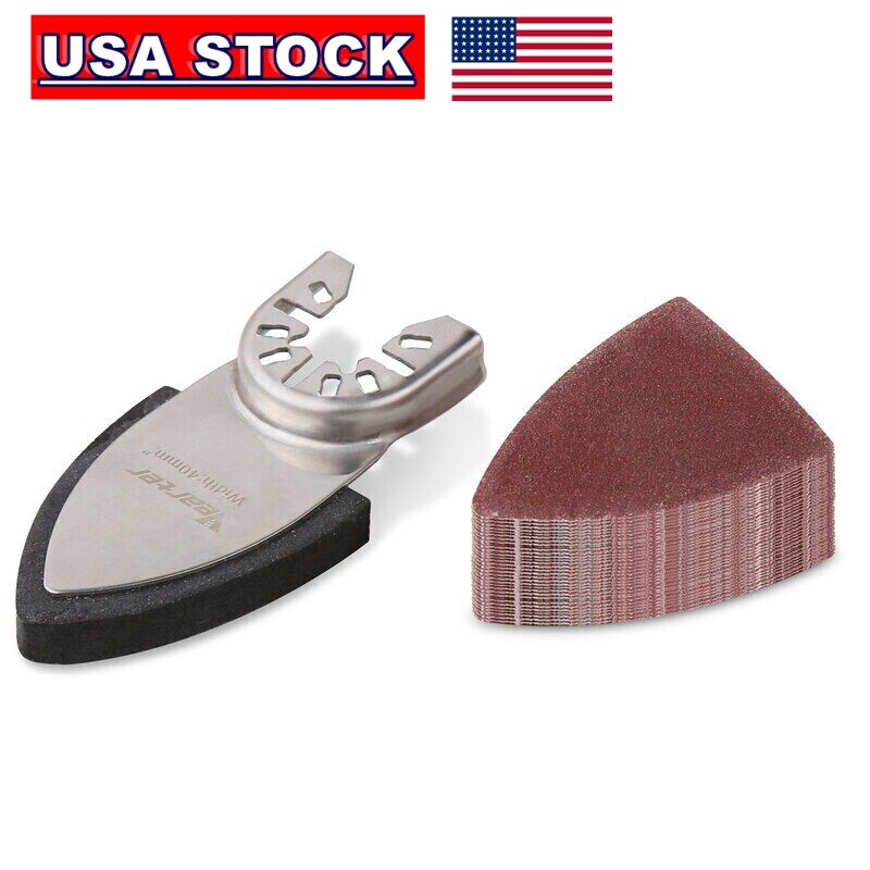 31PCS 40mm Triangular Finger Oscillating Multi Tool Sanding Pads Kits for Bosch gallery