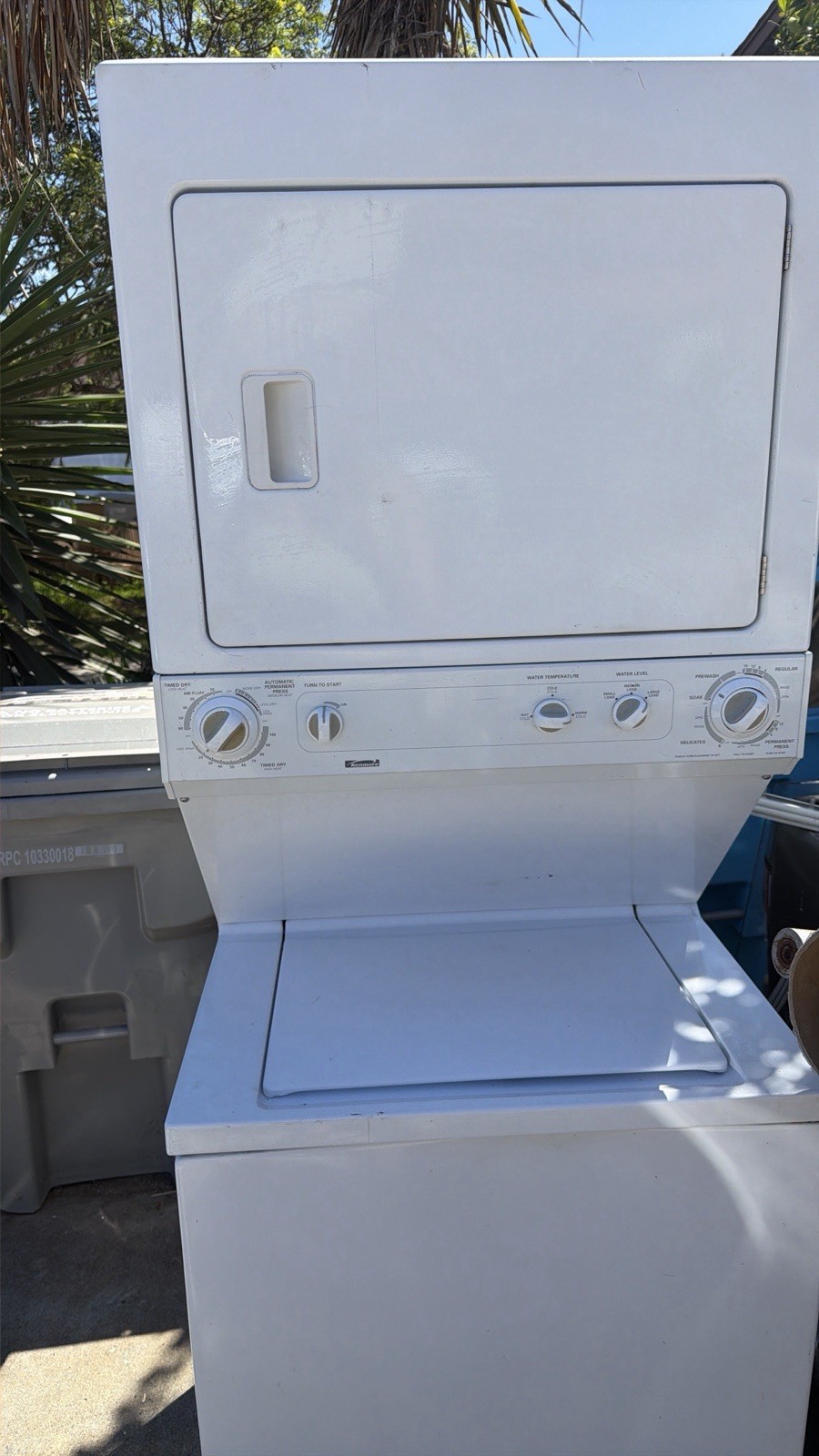 Kenmore Stacked Washer & Dryer Laundry Center, Top-Load, White, Stackable gallery
