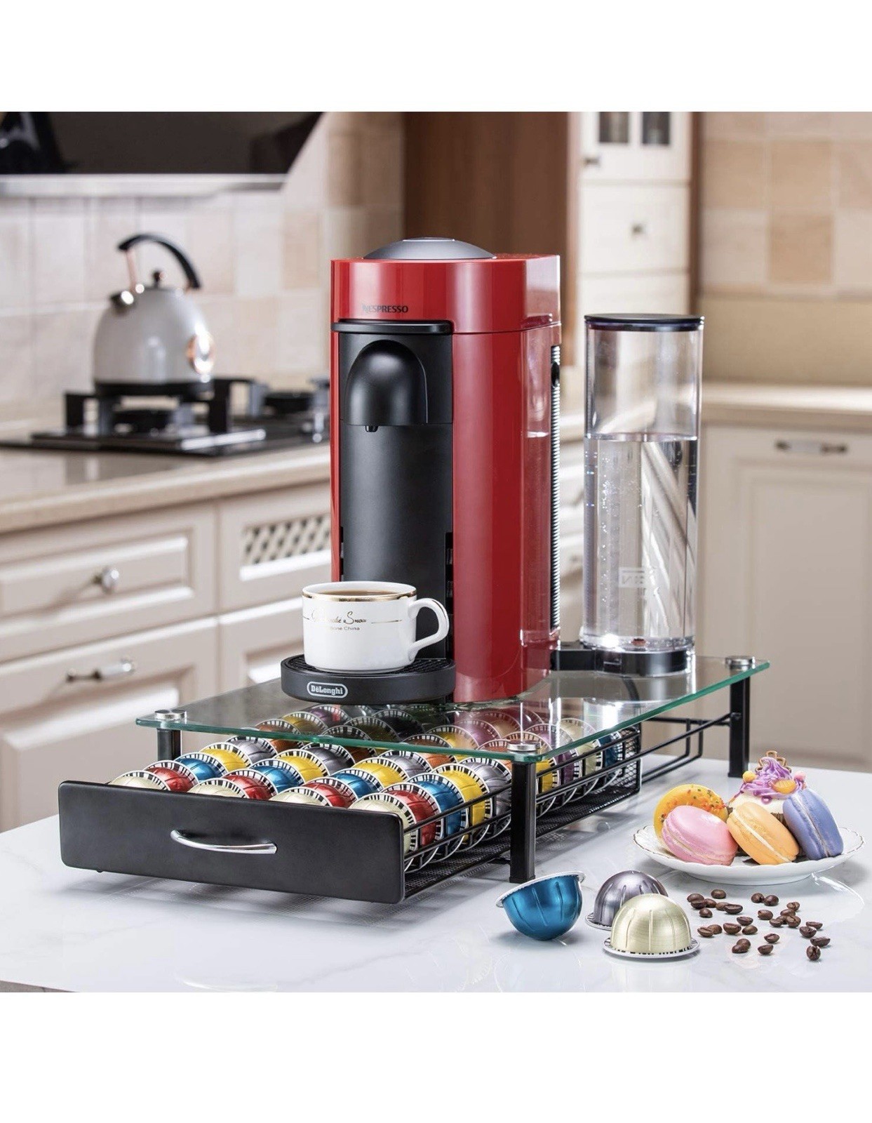 Coffee Pod Drawers, Crystal Tempered Glass Pod Holder Drawer Compatible gallery