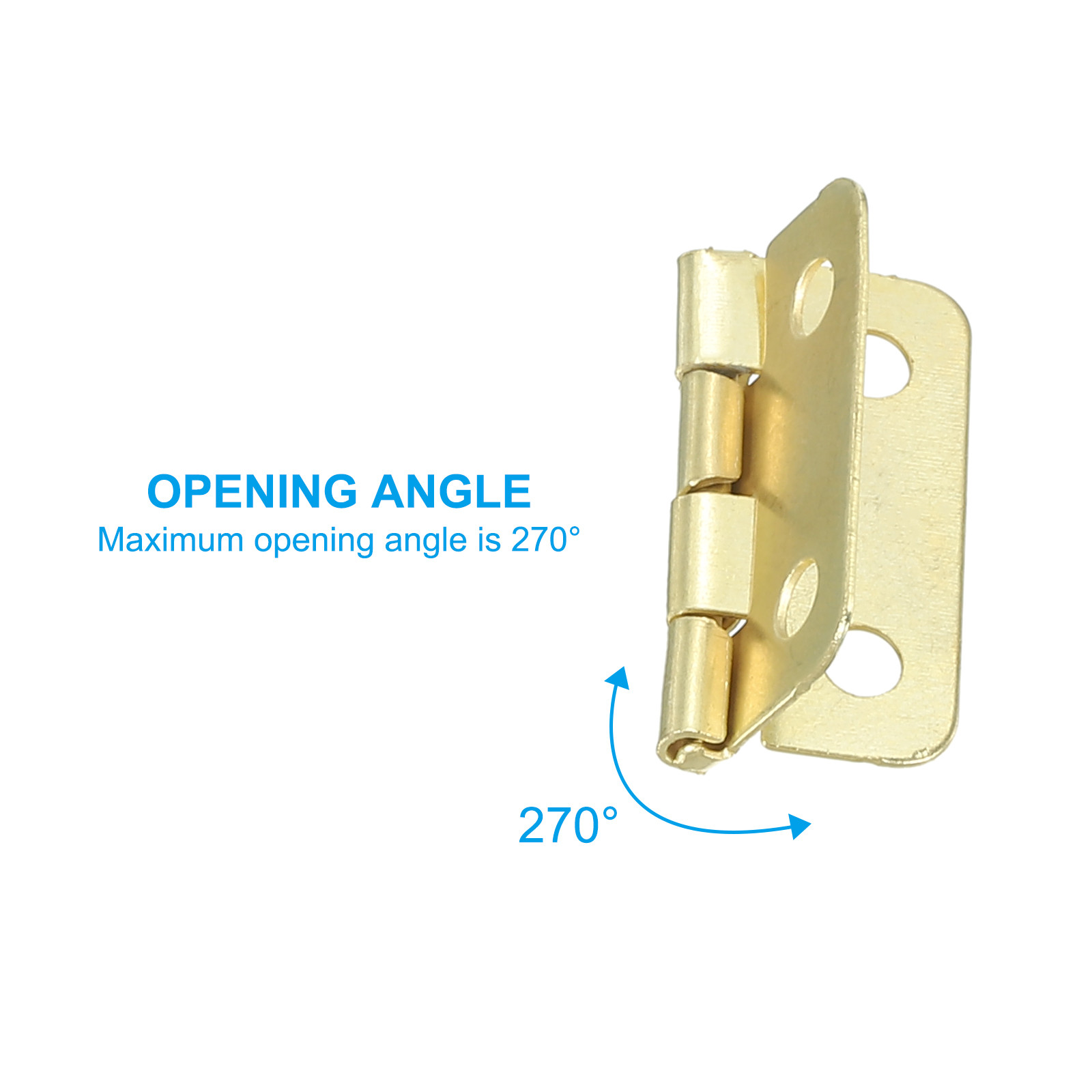 12 Pack Small Butt Hinges 3/4 Inch Mini Jewelry Box Hinge with Screw Gold gallery