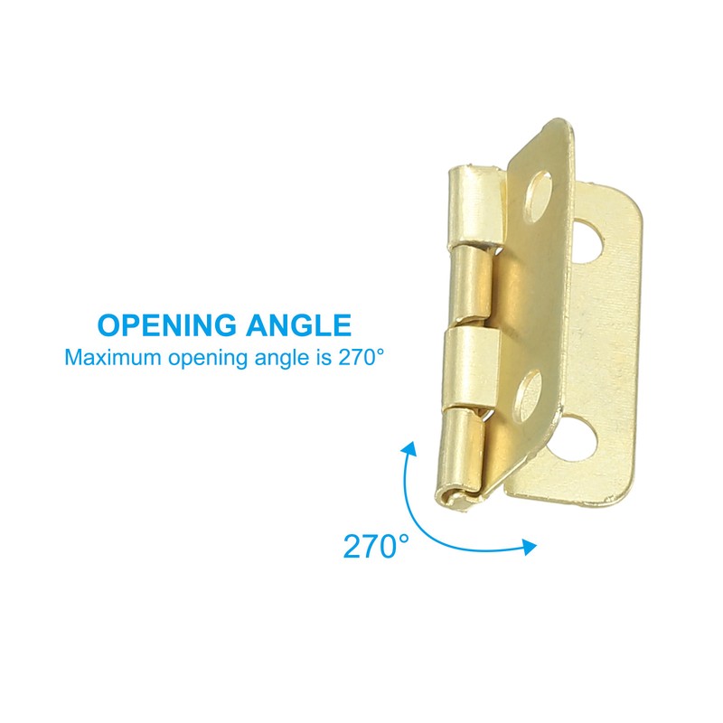 12 Pack Small Butt Hinges 3/4 Inch Mini Jewelry Box Hinge with Screw Gold gallery