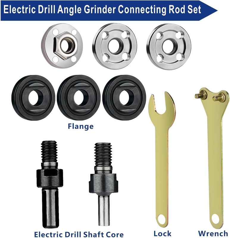 Electric Drill Grinder Wheel Disc Adapter 6mm & 10mm 10mm & 10mm Adjustable R... gallery