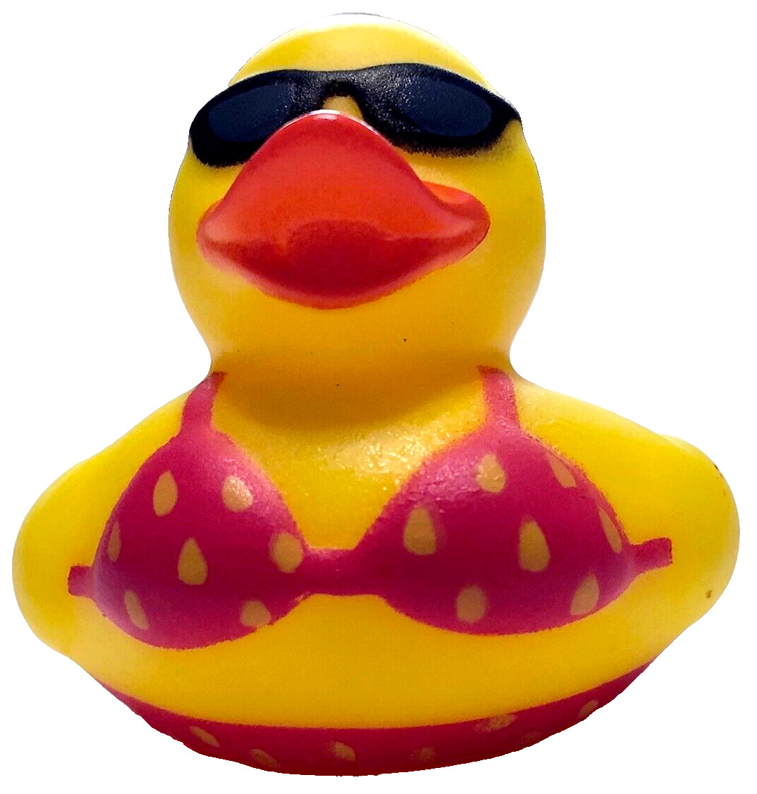 FREE SHIP - POLKA DOT BIKINI BEACH BEAUTY CRUISING RUBBER DUCK CRUISE DUCKIE 2" gallery