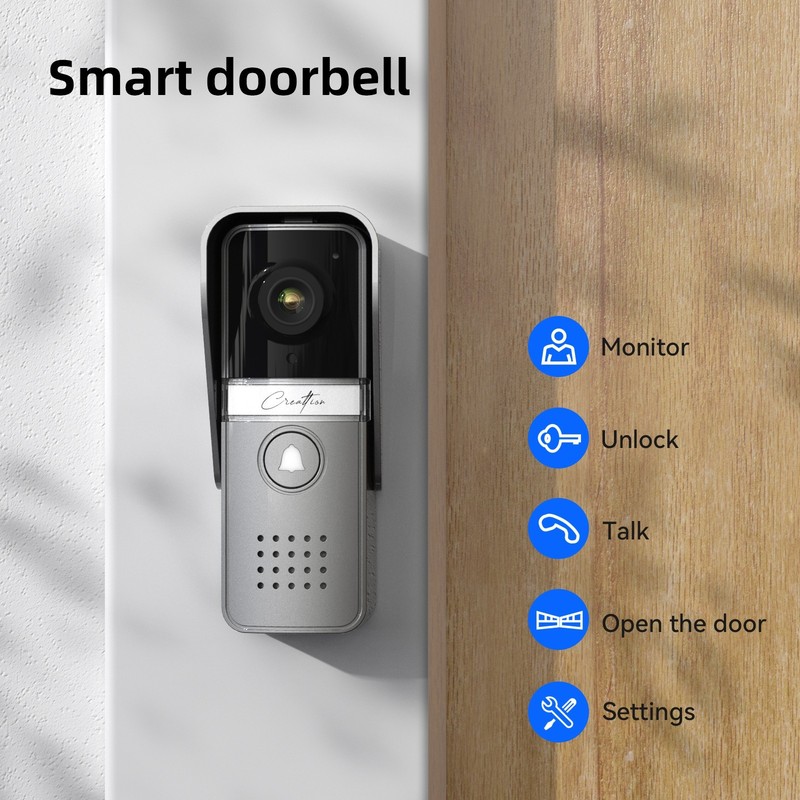 Video Doorbell Intercom System Wired 2x 7inch Monitor Outdoor Camera IR Night gallery