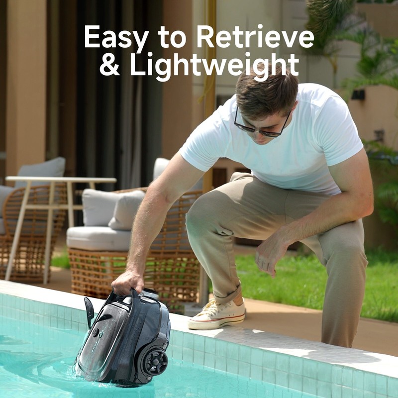 WYBOT A1 Cordless Automatic Pool Cleaner Robot Vacuum, 120Mins, All Pool Shapes gallery