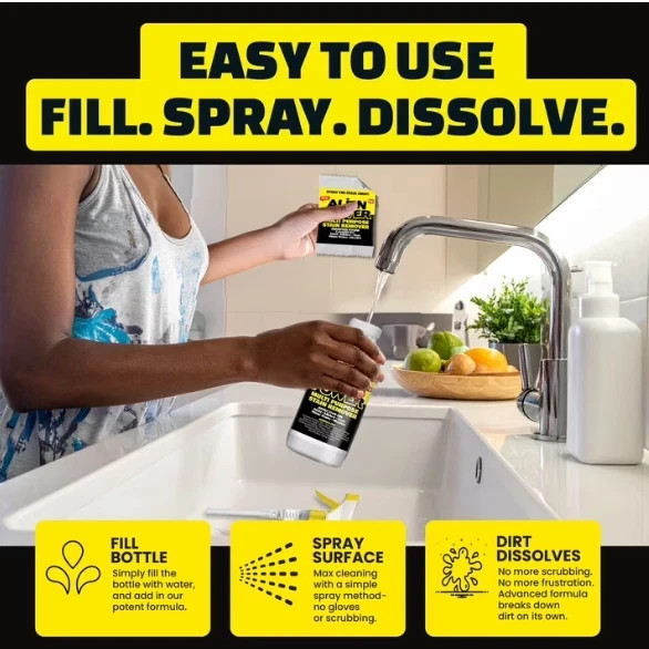 Alien Power Stain Remover Kit – Mold, Mildew & Algae Cleaner with Spray Bottle gallery
