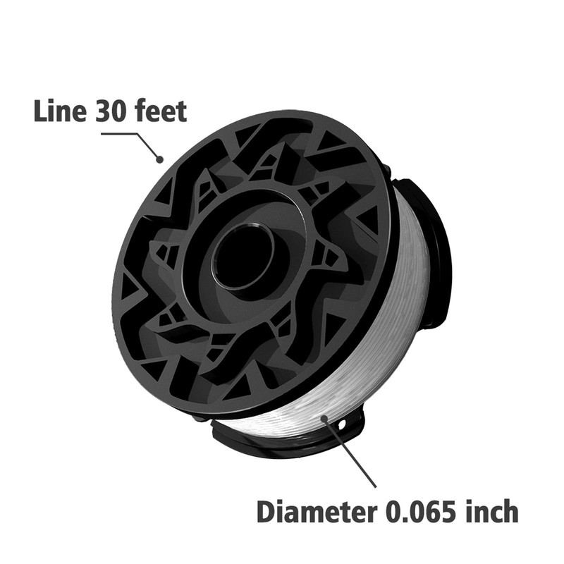 AF-100 Weed Eater String 6 x Spool+1 x Cap Spools Cap for Black Decker Trimmer gallery