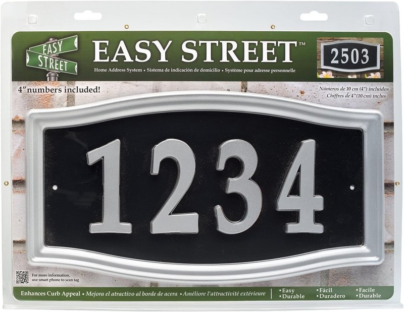 Weather-Resistant Custom Address Sign 15.25” – Easy Installation Included gallery