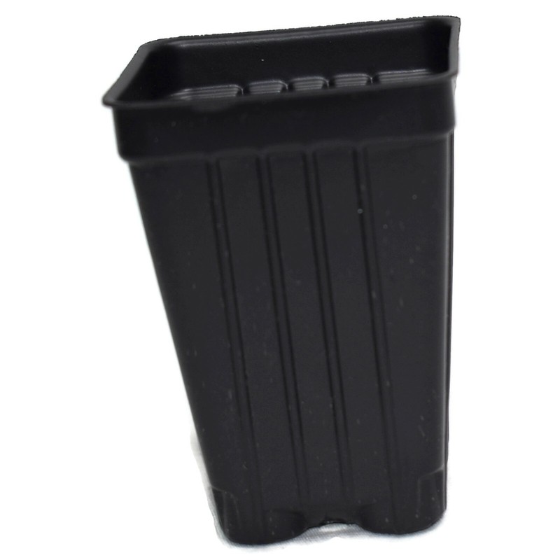 Small 2.2" SQUARE Deep BLACK NURSERY POTS SET OF 100 {2.2" x 3"} plastic flower gallery