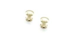 2 SMALL BRASS KNOB, SOLD IN PAIRS SOLID BRASS 3/8″ DIA. X 7/16 PROJECTION