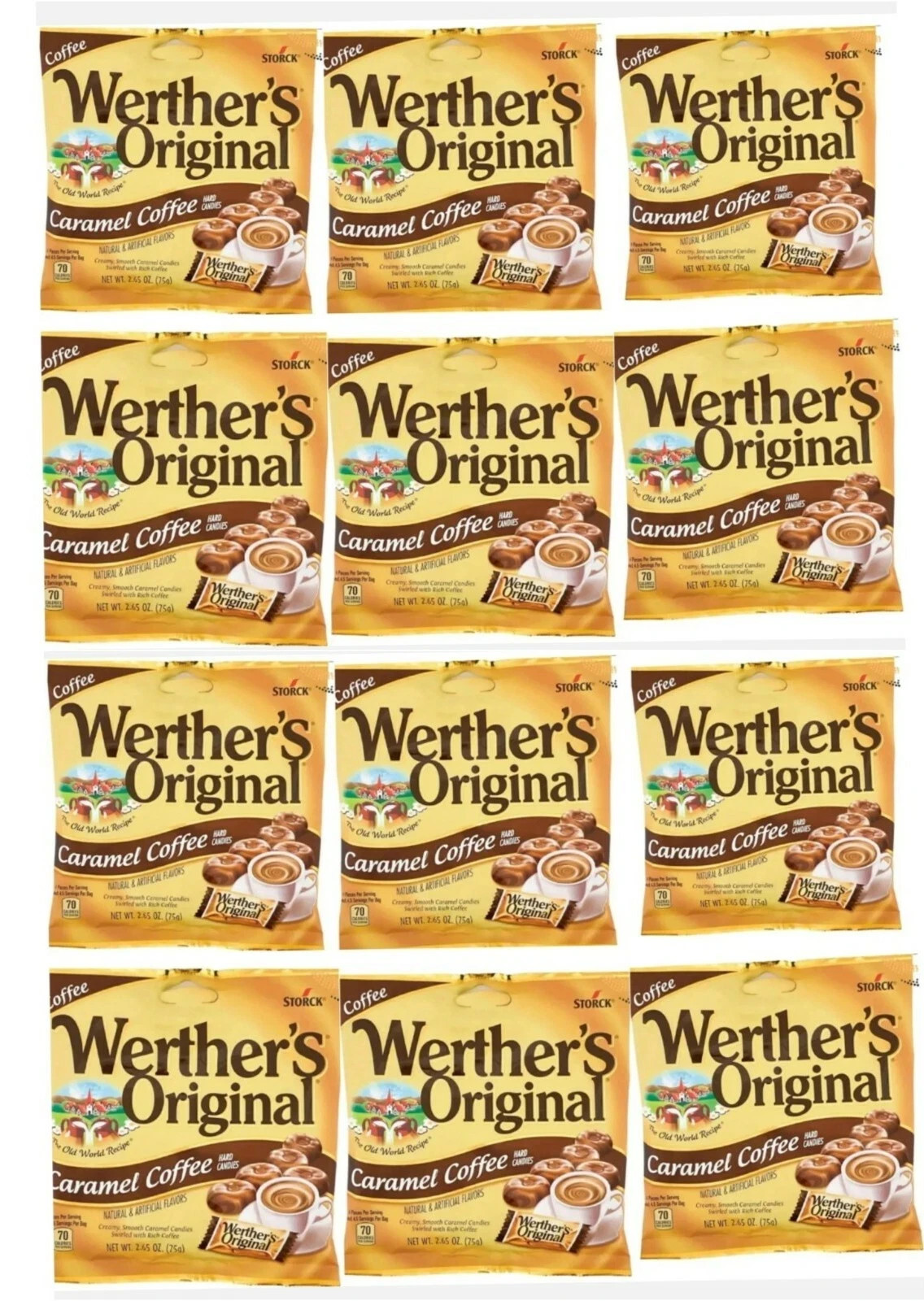 Werther's Original Coffee Caramel Hard Candies 2.65oz Fast Shipping!-Choose Pack gallery