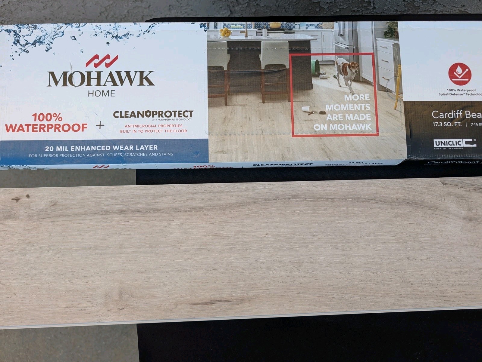 New Mohawk Cardiff Beach Oak Waterproof Luxury Vinyl Plank Flooring gallery
