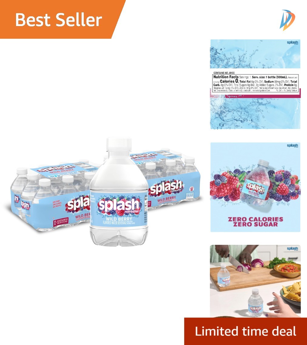 Refreshing Wild Berry Flavor Water - Pack of 24, Perfect for Anytime Enjoyment gallery
