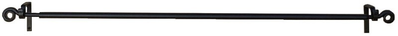 EXTRA LARGE IRON SCROLL CURTAIN ROD - Adjustable 64"-110" Amish Handcrafted USA gallery