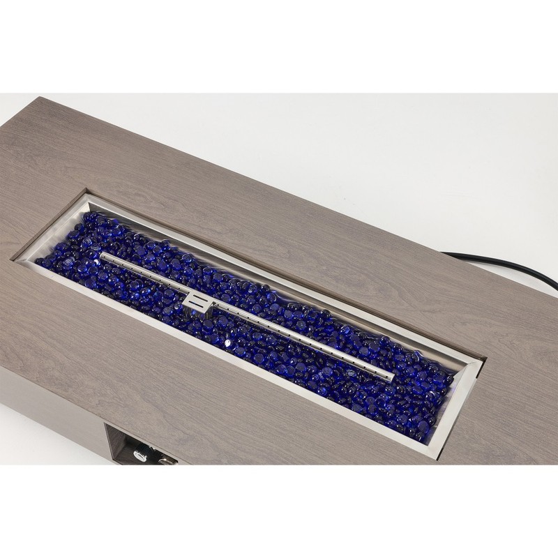 54" Rectangular Propane Fire Pit Table 50K BTU Low-Profile Modern Patio Heater gallery
