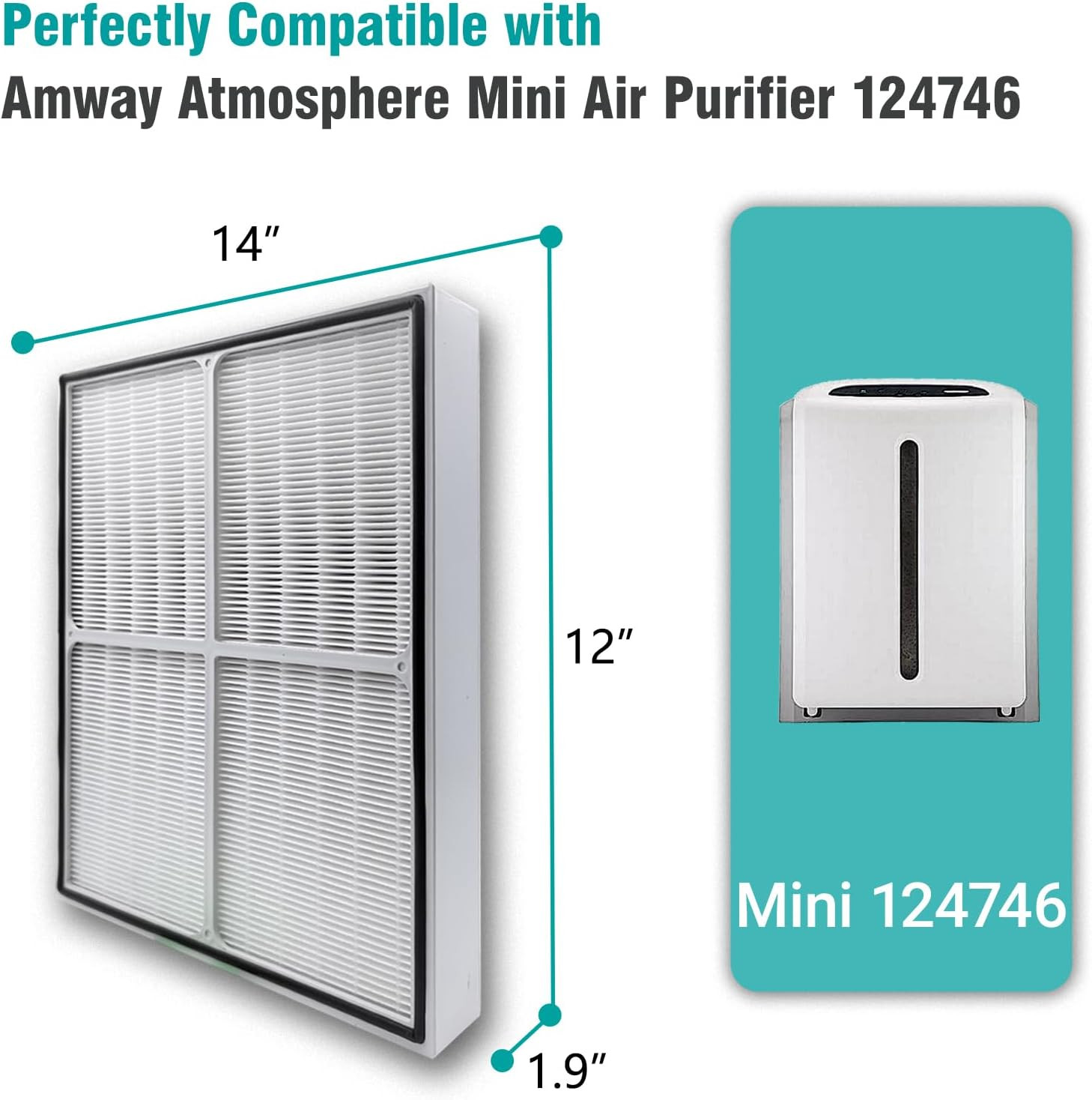 Replacement Particle & Activ-Ated Car-Bon Filter Compatible with Amway Atmospher gallery