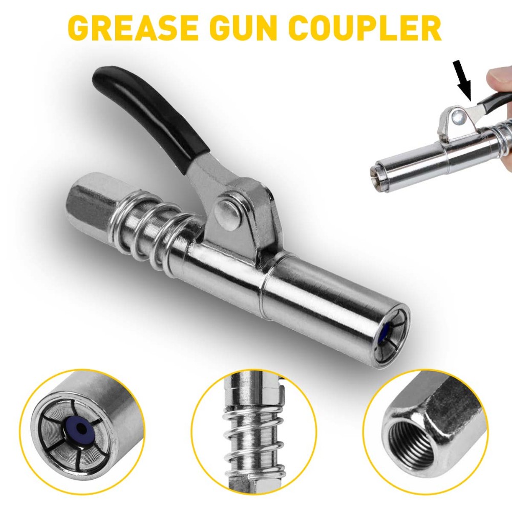 For Universal Vehicles New Locks Grease Coupler for Zerk Grease Fittings 1/8" US