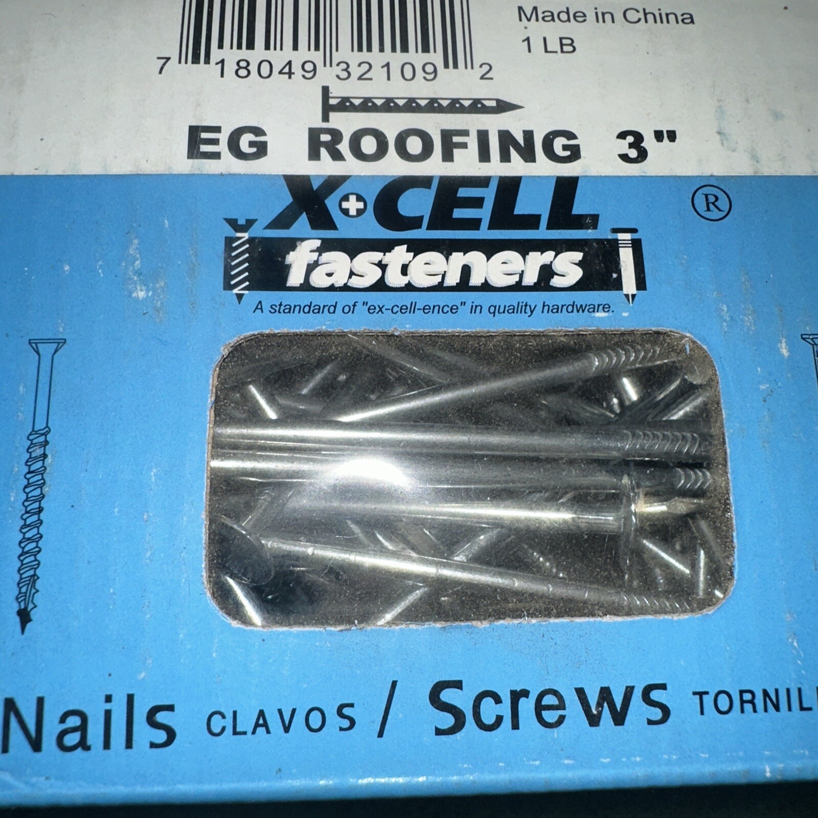 Roofing Nail 3” Electro Galvanized Finish 6 Boxes @1pound/box, 6 Pounds Total gallery