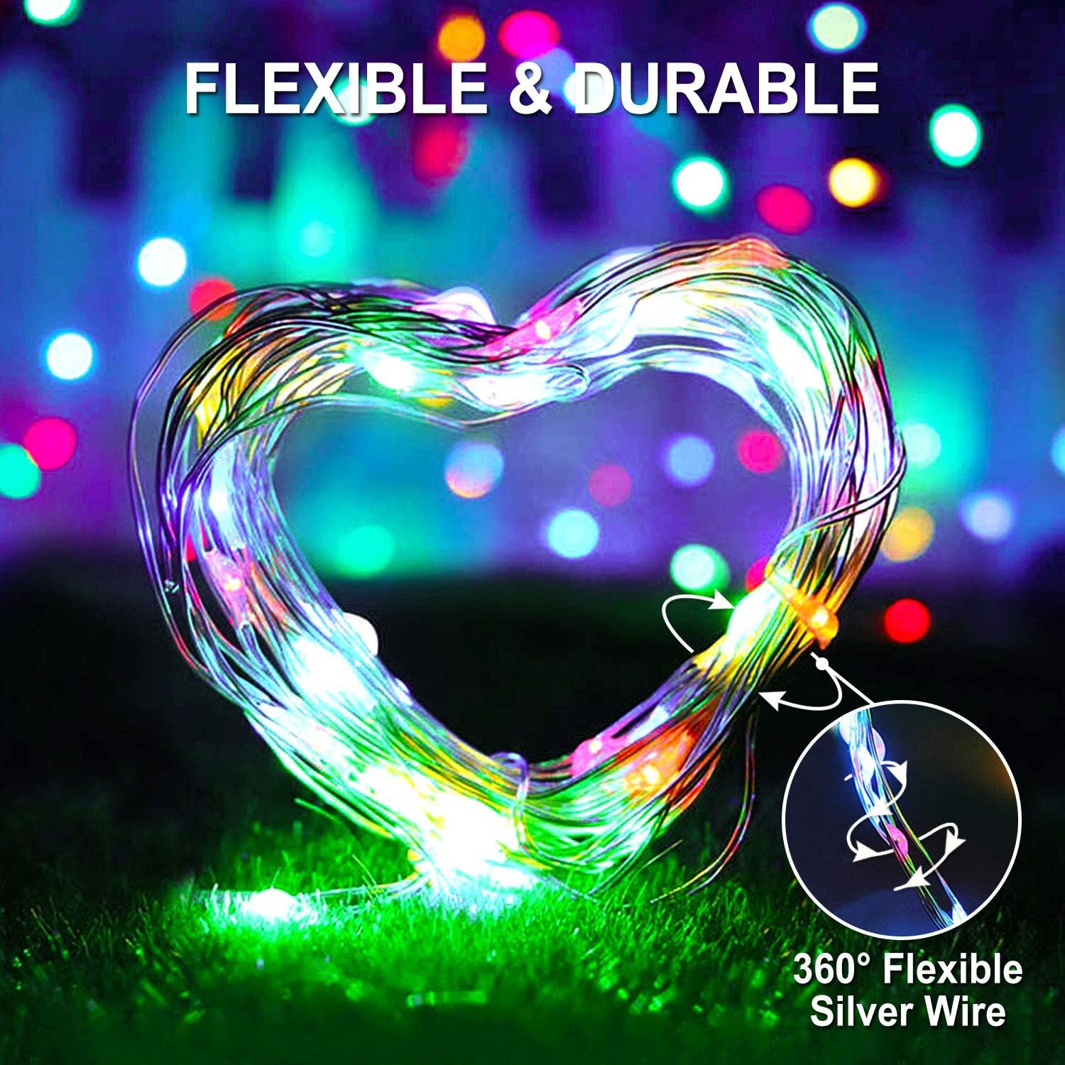 Solar LED String Lights Copper Wire Waterproof Outdoor Fairy LED Decor Garland gallery