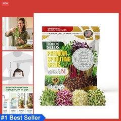 Broccoli & Friends Sprouting Seed Mix 1 LB Grows Up to 7 Pounds Non-GMO